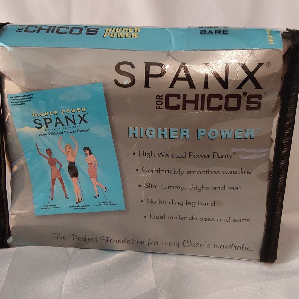 NEW Spanx Higher Power High Waisted Power Panty Shaper Slimmer Size 3 Bare